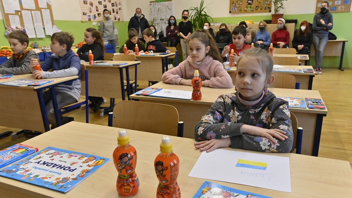 Pouze 3,6 procenta Ukrajinců chodí v Česku do tříd, kde se učí jen jejich krajané